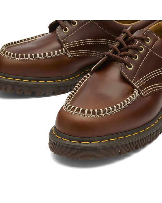 Dr. Martens Brown Lowell Leather Shoe for men