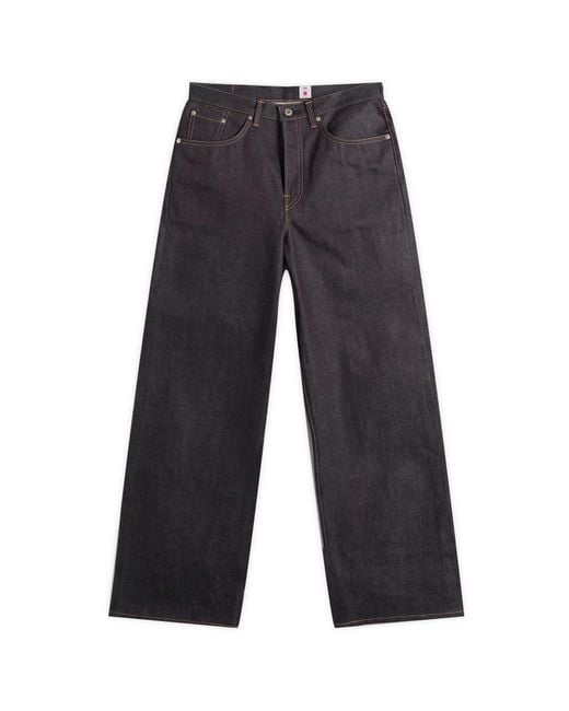 Edwin Indigo Selvage Denim Wide-Leg Pants in Blue for Men | Lyst