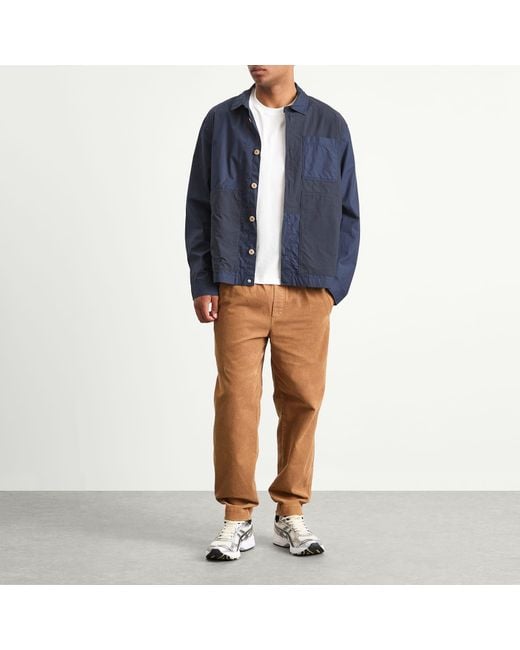Folk Brown Drawcord Assembly Pant for men