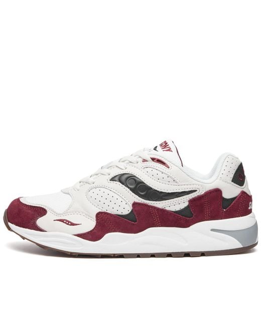 Saucony White Grid Shadow 2 Sneakers for men