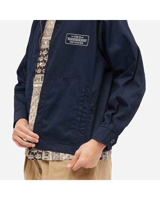 Neighborhood Harrington Jacket in Blue for Men | Lyst Canada