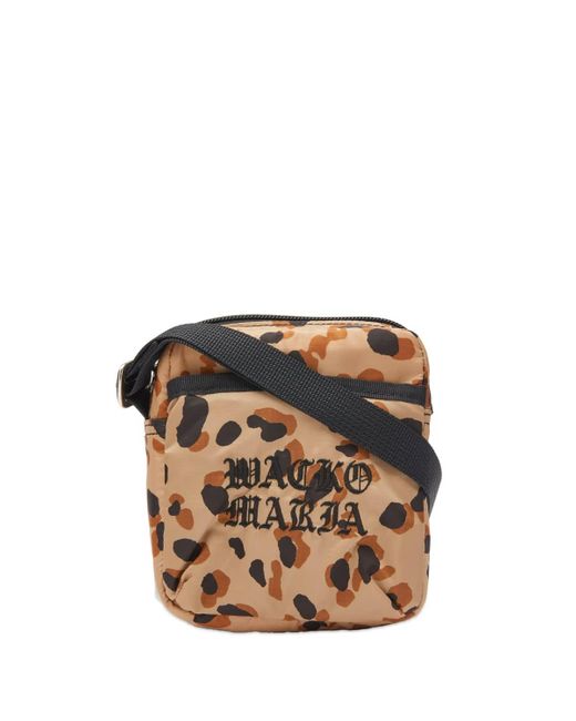 Wacko Maria Metallic Speak Easy Leopard Shoulder Bag for men