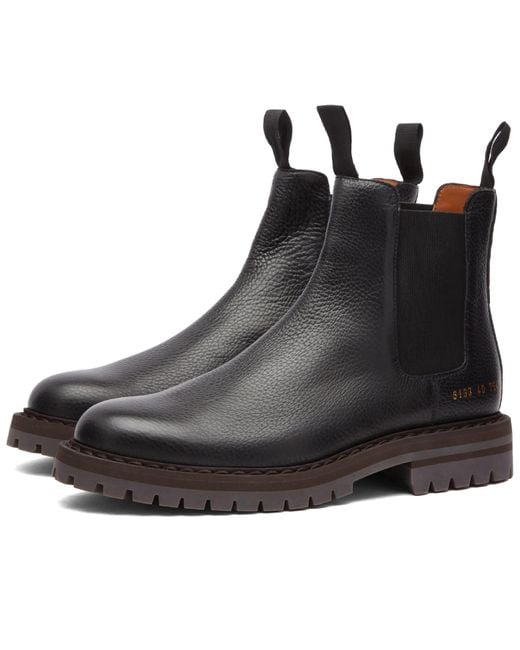 Common Projects Black By Common Projects Chelsea Boot
