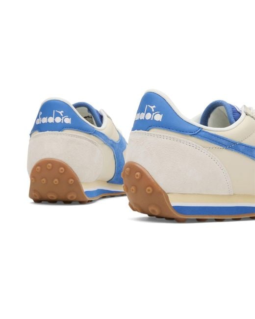 Diadora Blue Rally Punched Sneaker for men