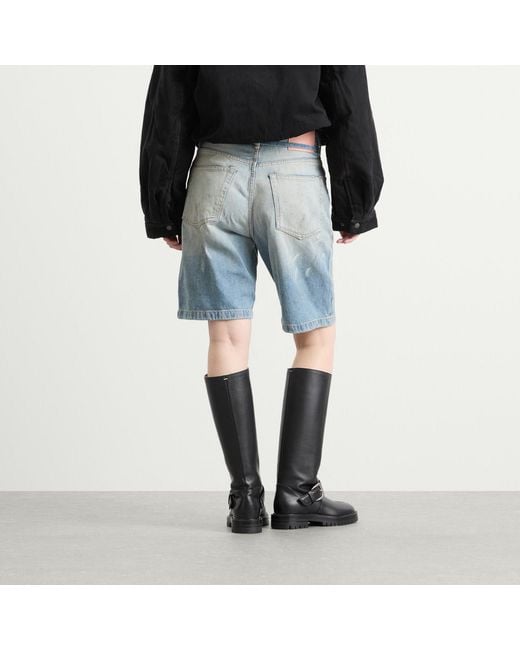 Acne Blue Roland Denim Shorts