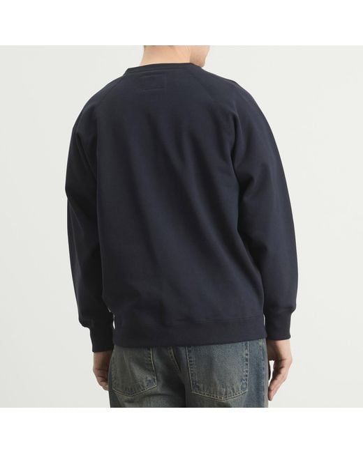 (w)taps Blue Sign Logo Sweatshirt for men