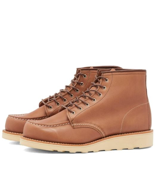 Red Wing Brown 6" Classic Moc Boot