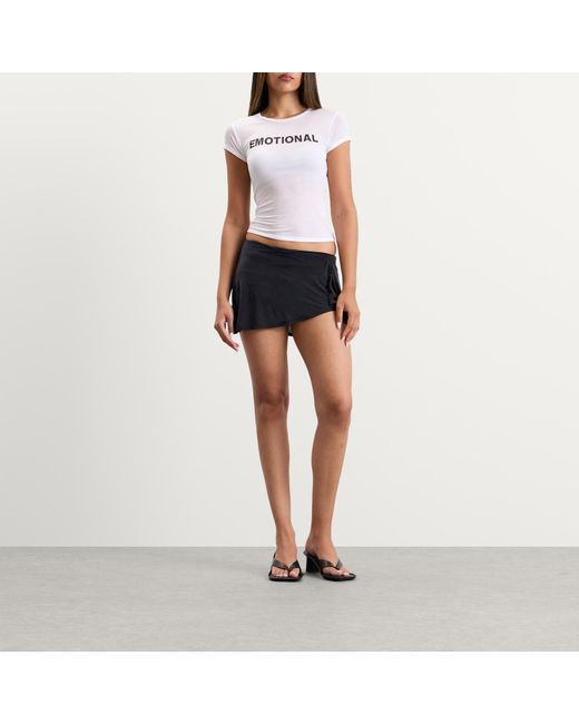 Peachy Den White Nia Emotional T-Shirt