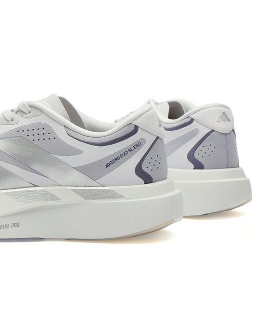 Adidas White Adizero Evo Sl Exo Sneaker