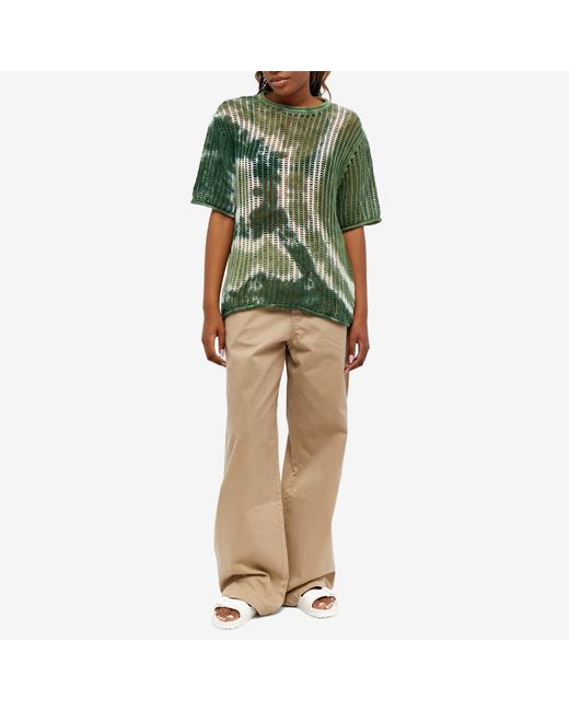 House Of Sunny From The Groves Loose Knit Top in Green | Lyst