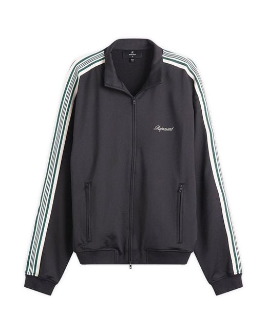Represent Black Taped Track Jacket for men