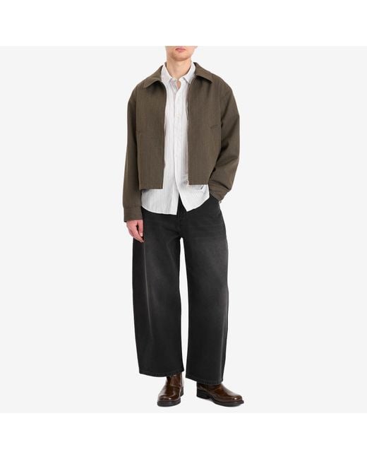 Studio Nicholson Black Paolo Loose Leg Volume Jeans for men