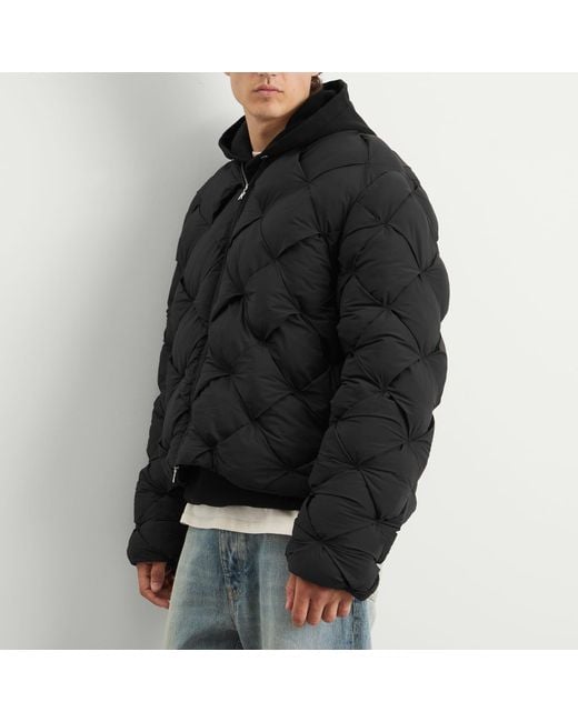 Represent Black Pillow Puffer Jacket for men