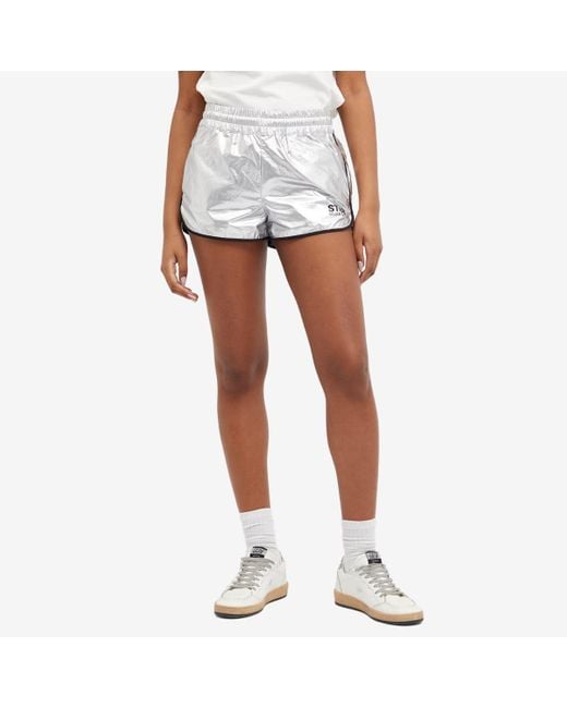 Golden Goose Deluxe Brand White Star Shorts