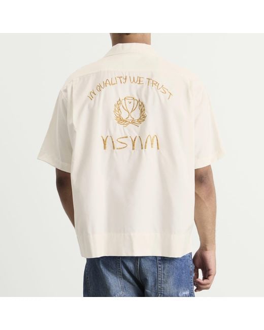 Visvim Natural Copa Silk Short Sleeve Shirt for men