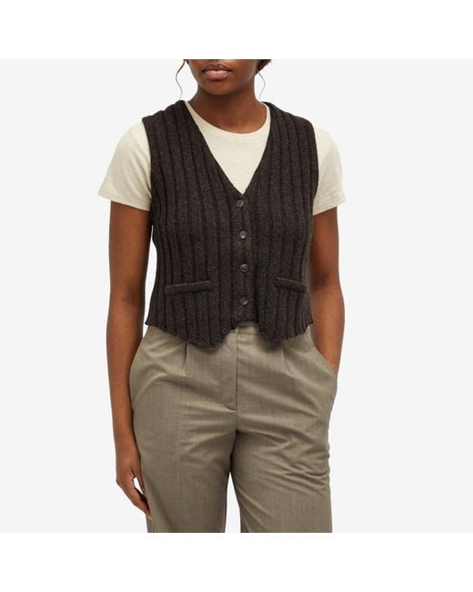 Samsøe & Samsøe Black Sanissa Knitted Vest