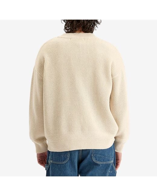 FRIZMWORKS Natural Heavy Wool Cardigan for men