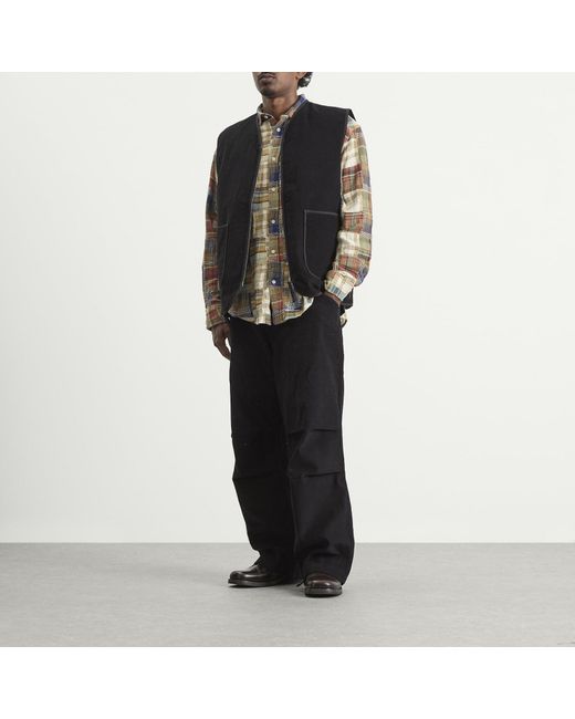 Kardo Black Cord Gilet for men