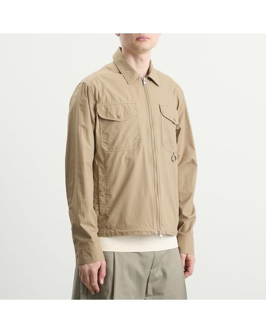 Moncler Natural Zip Up Shirt Jacket for men
