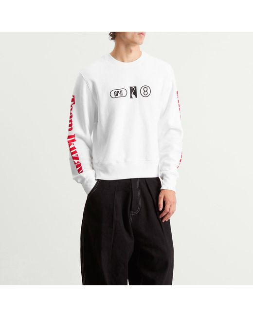 Team Ikuzawa White Japan Gp Sweatshirt for men