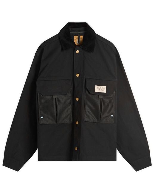 Brain Dead Black Cropped Chore Jacket for men