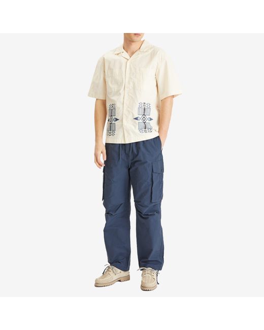Pendleton White Camp Collar Shirt for men