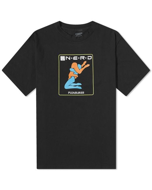Pleasures Black X N.E.R.D Provider T-Shirt for men
