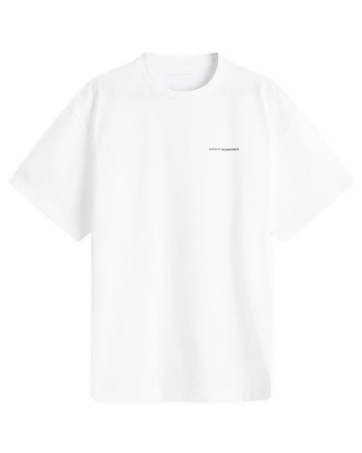 Uniform Experiment White Code Logo T-Shirt for men