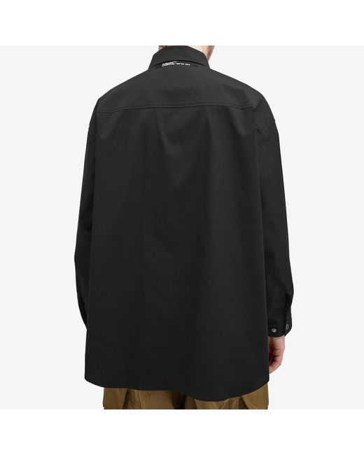 Poliquant Black Deformed Fatigue Solotex Shirt Jacket for men