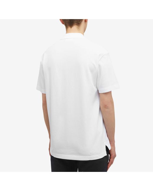 Maison Kitsuné White Handwriting Comfort Polo Shirt for men