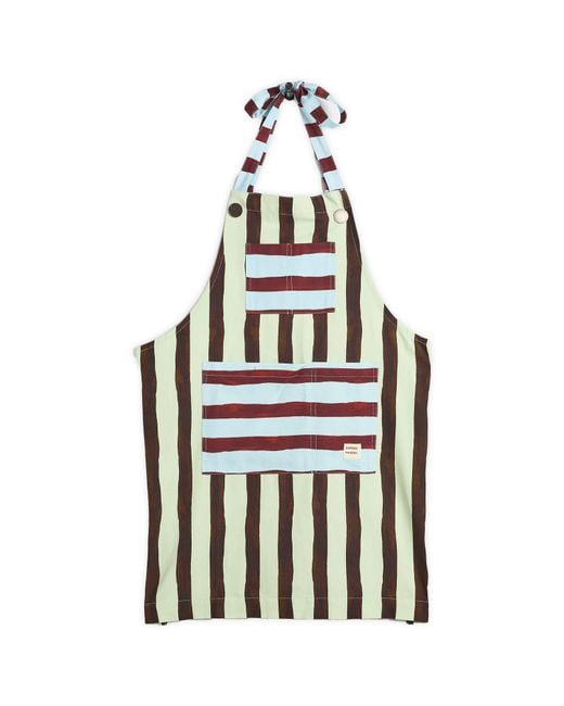 Damson Madder White Dm Apron