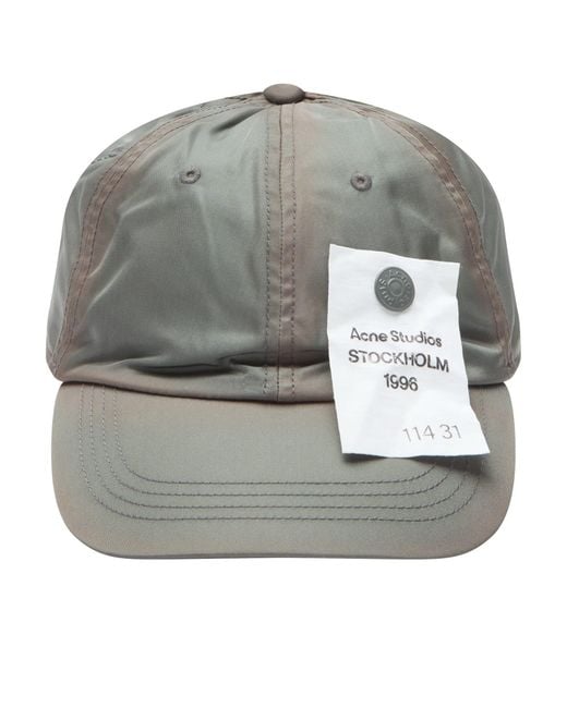 Acne Gray Cuddy Nylon Cap for men