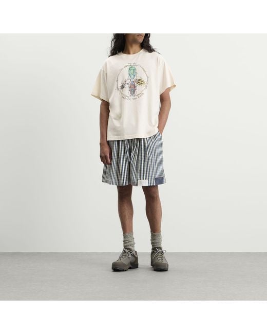 STORY mfg. Blue Check Bridge Shorts