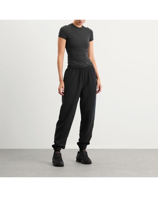 Nike Black Wool Classics Fleece Drawstring Pants