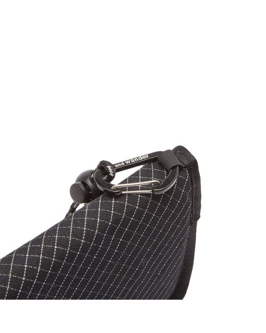 And Wander Black Reflective Ripstop Pouch for men