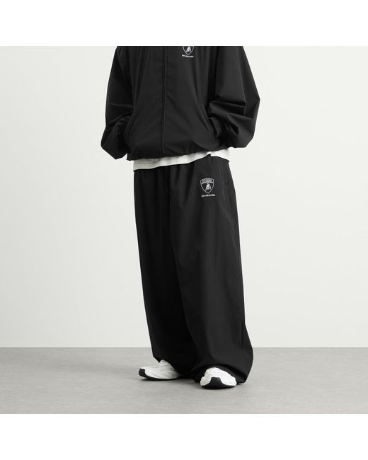 Balenciaga Black Automobili Lamborghini Tracksuit Pants for men