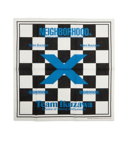 Team Ikuzawa Blue X Neighborhood Bandana for men