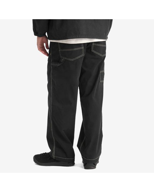 Manastash Black Washed Color Painter Pant for men