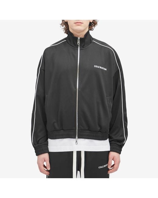 Cole Buxton Black Piped Track Jacket for men