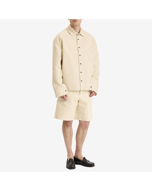 Jacquemus Natural Cotton Shorts for men