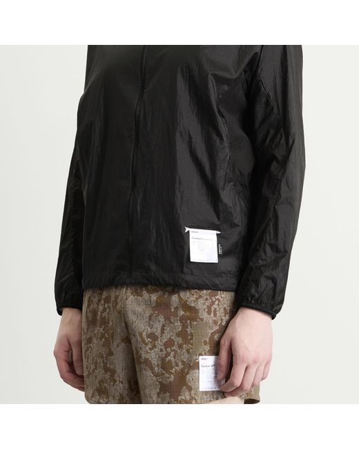 Satisfy Black Pertex Diamond Fuse Windbreaker for men