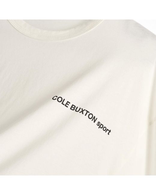 Cole Buxton White Sport Long Sleeve for men