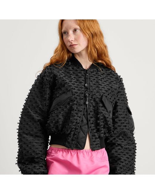 CECILIE BAHNSEN Black Callie Bomber Jacket