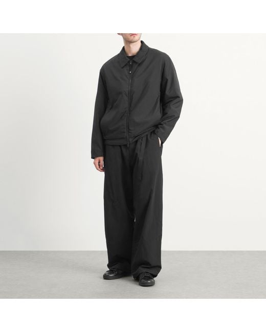 Y-3 Black Nylon Belted Trouser for men