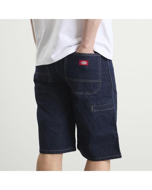 Dickies Blue 958 Loose Denim Shorts for men