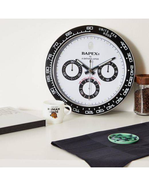 A Bathing Ape Metallic Type 4 Bapex Wall Clock for men