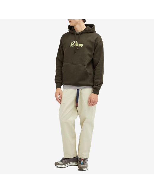 Dime Green Pixel Cursive Hoodie for men