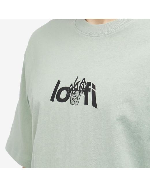 LO-FI Blue Plant Logo T-Shirt for men