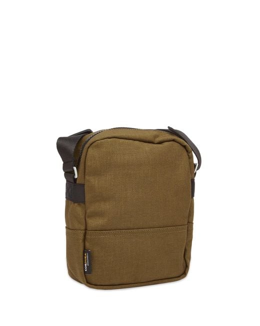 Stone Island Green Resin Treated Cordura Cross Body Bag for men