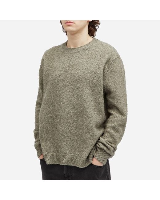 Maison Margiela Green Wool Cotton Crewneck Knit for men
